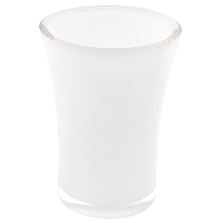 Round Toothbrush Holder Made From Thermoplastic Resins in Transparent Finish