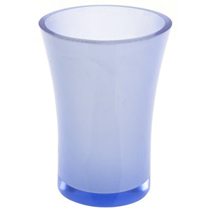 Round Toothbrush Holder Made From Thermoplastic Resins in Blue Finish