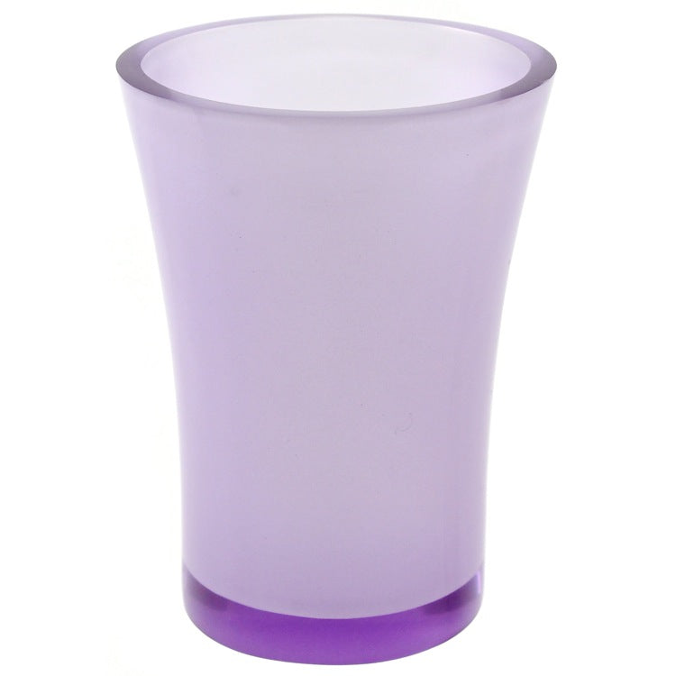 Round Toothbrush Holder Made From Thermoplastic Resins in Purple Finish