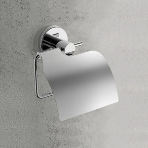 Toilet Paper Holder With Cover, Chrome