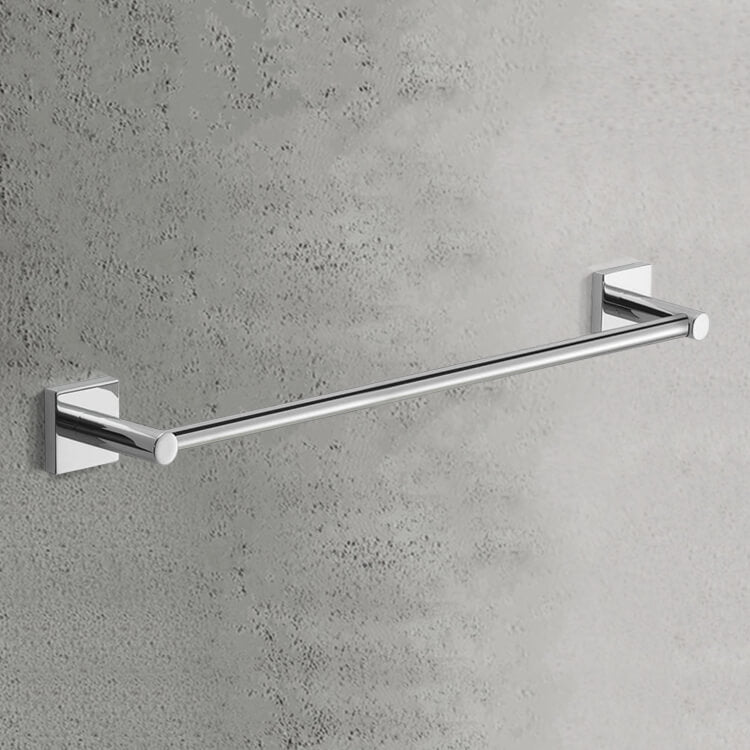 Towel Bar, 18 Inch, Modern, Chrome