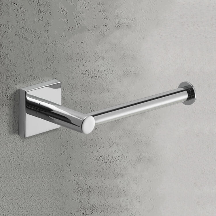 Toilet Paper Holder, Modern, Chrome