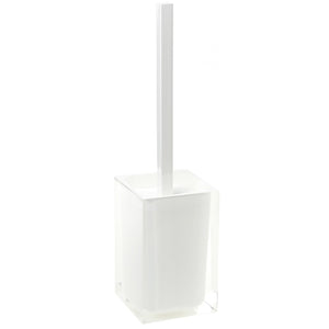 Toilet Brush Holder, Modern, White