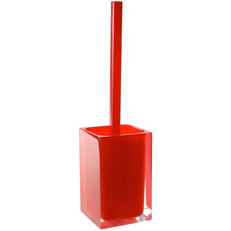 Toilet Brush Holder, Red, Thermoplastic Resins, Square