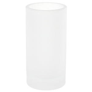 Free Standing White and Glass Tumbler