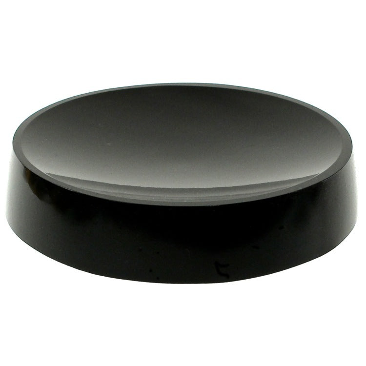 Round Black Free Standing Soap Dish in Resin