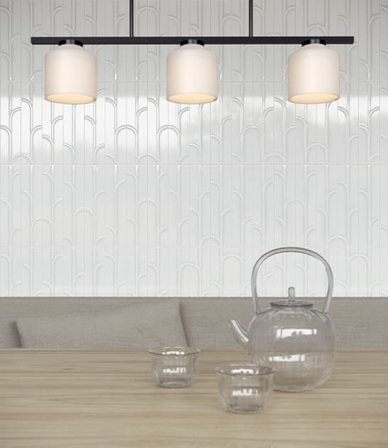 Anatolia Geometra 3X12 Ivy Powder Glossy Ceramic Wall Tile 4000-0303-0 Powder Ivy 3x12 - premium natural stone mosaic tile from Anatolia Tile, available at PoshHaus showroom in Keene, NH