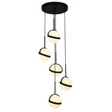 Alora MP301005MB GLOBO MULTI PENDANT LED MATTE BLACK