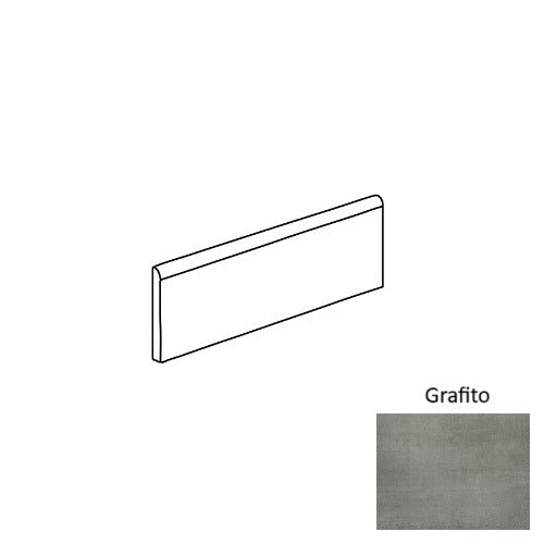 Roca Tile Usa Inc Elegant Ideas Nolita 3X12 Bullnose Grafito - Afnol003-S43C9
