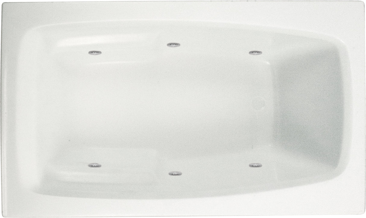 Hydro Systems GRA6636SWPS-WHI GRANITE 6636 STON SHALLOW DEPTH W/ WHIRLPOOL SYSTEM - WHITE