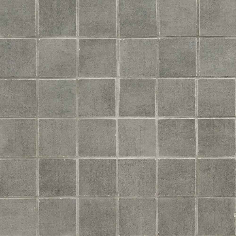 Gridscale Graphite 12"X12" Ceramic Mesh-Monted Mosaic Tile 2"x2"- MSI Collection GRIDSCALE GRAPHITE MOSAIC 2X2 (Case)