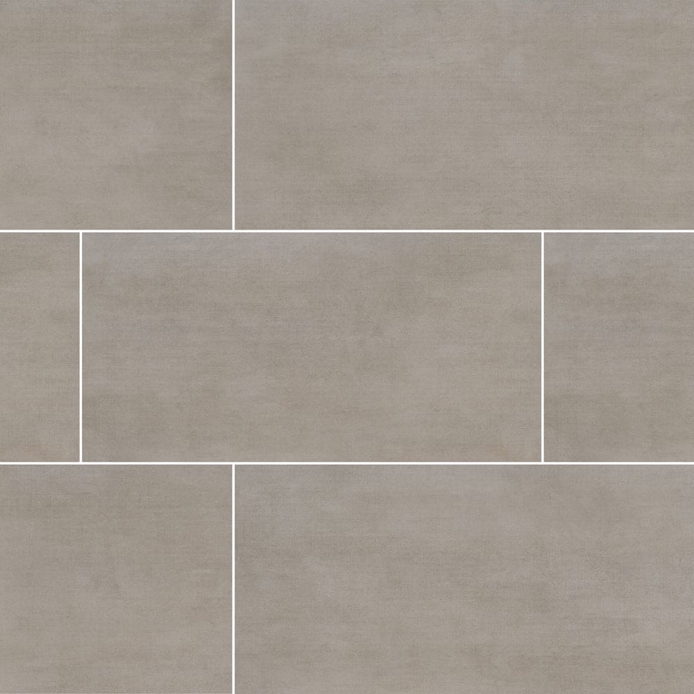 Gridscale Gris Ceramic Floor and Wall Tile 12"x24" Matte - MSI Collection GRIDSCALE GRIS 12X24 (Case)