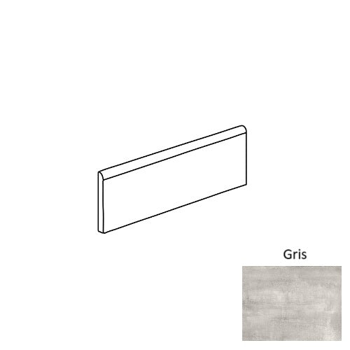Roca Tile Usa Inc Elegant Ideas Nolita 3X12 Bullnose Gris - Afnol002-S43C9