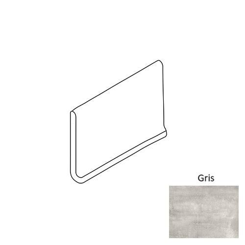 Roca Tile Usa Inc Elegant Ideas Nolita 6X12 Cove At612 Gris Color Body Porcelain - Afnol002-At612