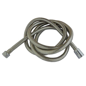 Complement H696CRI 63-78 Inch Stainless Steel Double Spiral Shower Hose, Stainless Steel