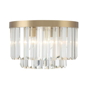 Hayes 4 Light Aged Brass Flush Mount HAY-1400-AG