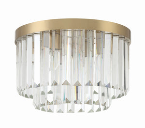 Hayes 4 Light Aged Brass Flush Mount HAY-1400-AG