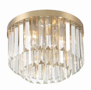 Hayes 4 Light Aged Brass Flush Mount HAY-1400-AG