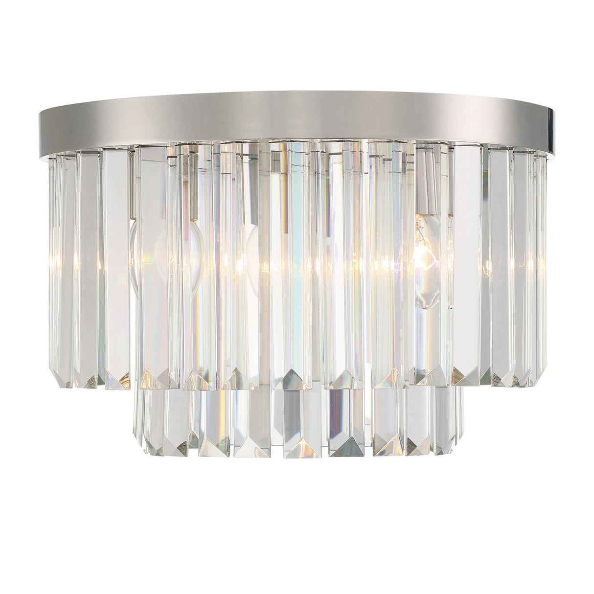 Hayes 4 Light Aged Brass Flush Mount HAY-1400-AG