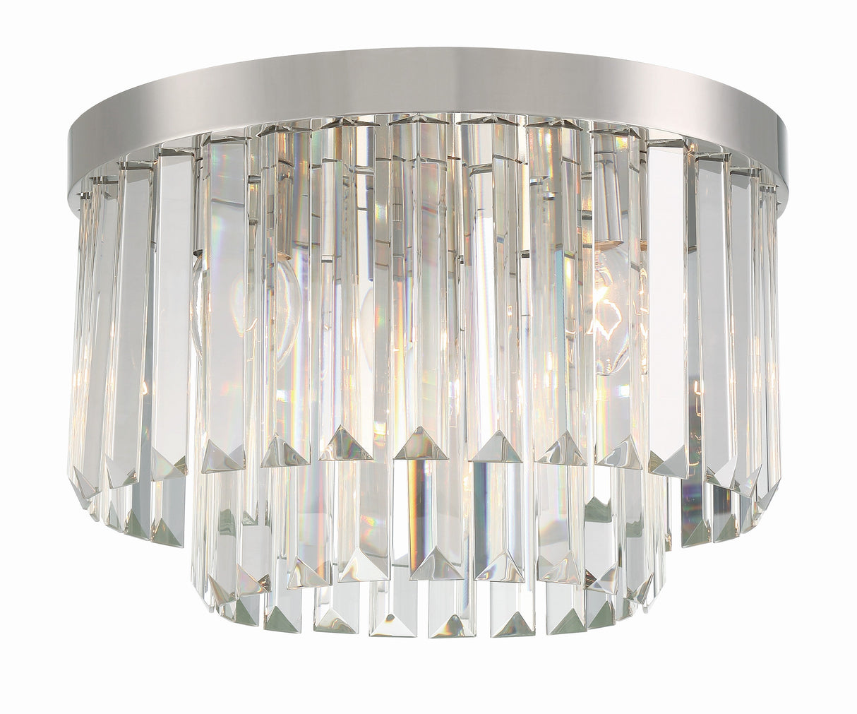 Hayes 4 Light Aged Brass Flush Mount HAY-1400-AG