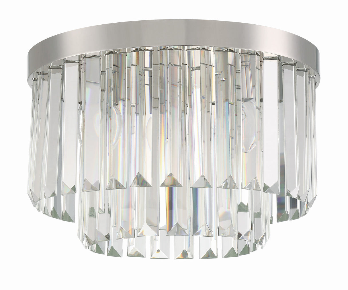 Hayes 4 Light Aged Brass Flush Mount HAY-1400-AG