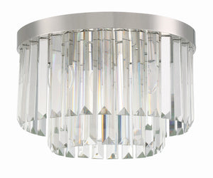 Hayes 4 Light Aged Brass Flush Mount HAY-1400-AG