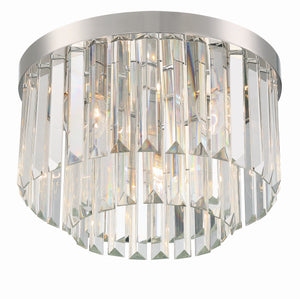 Hayes 4 Light Aged Brass Flush Mount HAY-1400-AG