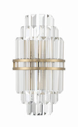 Hayes 2 Light Aged Brass Sconce HAY-1402-AG