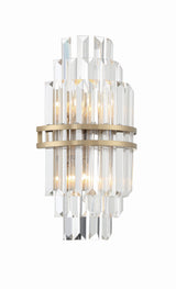Hayes 2 Light Aged Brass Sconce HAY-1402-AG