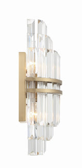 Hayes 2 Light Aged Brass Sconce HAY-1402-AG