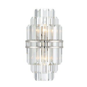Hayes 2 Light Aged Brass Sconce HAY-1402-AG
