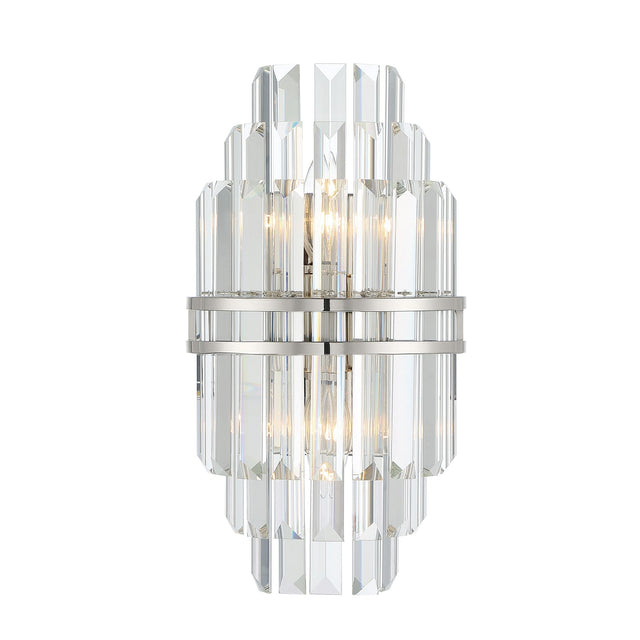 Hayes 2 Light Aged Brass Sconce HAY-1402-AG