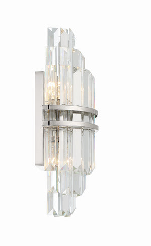 Hayes 2 Light Aged Brass Sconce HAY-1402-AG