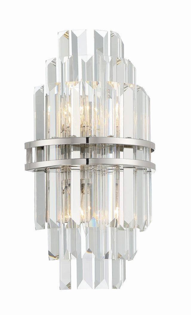Hayes 2 Light Aged Brass Sconce HAY-1402-AG