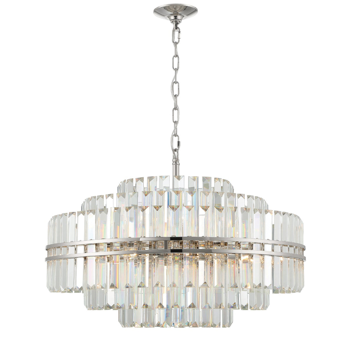 Hayes 16 Light Polished Nickel Chandelier HAY-1407-PN