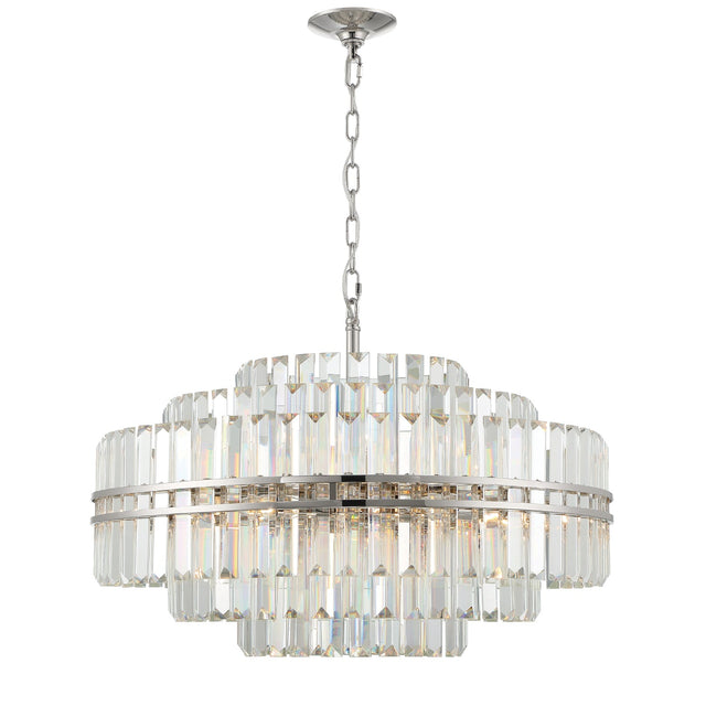 Hayes 16 Light Aged Brass Chandelier HAY-1407-AG