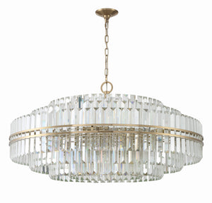 Hayes 32 Light Aged Brass Chandelier HAY-1409-AG