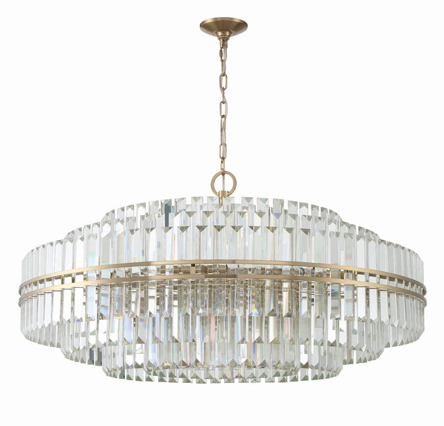 Hayes 32 Light Aged Brass Chandelier HAY-1409-AG