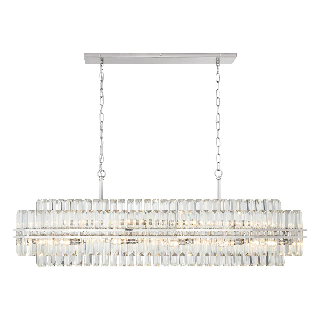 Hayes 16 Light Polished Nickel Chandelier HAY-1417-PN