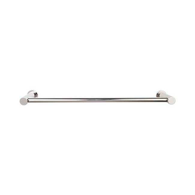 Top Knobs HOP10 Hopewell Bath 30" Single Towel Bar - Polished Nickel