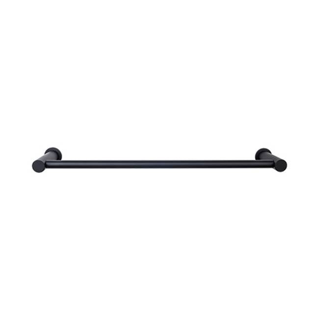 Top Knobs HOP6 Hopewell Bath 18" Single Towel Bar - Flat Black