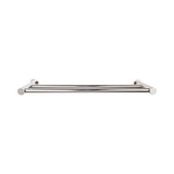 Top Knobs HOP7 Hopewell Bath 18" Double Towel Bar - Polished Nickel