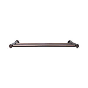 Top Knobs HOP9 Hopewell Bath 24" Double Towel Bar - Oil Rubbed Bronze
