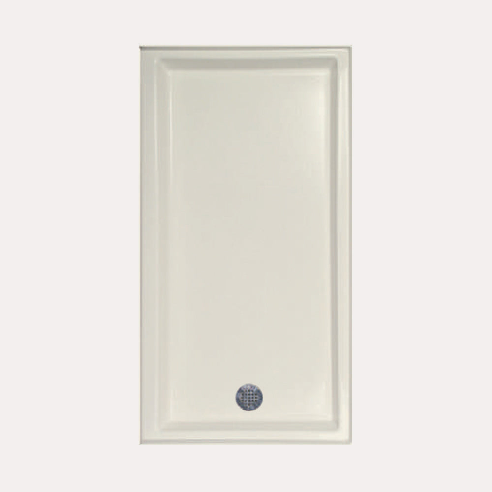 Hydro Systems HPA.6032E-BIS-LH SHOWER PAN AC 6032 END DRAIN - BISCUIT-LEFT HAND