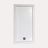 Hydro Systems HPA.6032E-BON-LH SHOWER PAN AC 6032 END DRAIN - BONE-LEFT HAND