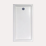 Hydro Systems HPA.6032E-BON-RH SHOWER PAN AC 6032 END DRAIN - BONE-RIGHT HAND