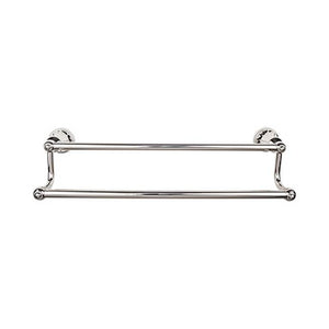 Top Knobs HUD7 Hudson Bath 18" Double Towel Bar - Polished Nickel