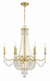 Haywood 9 Light Aged Brass Chandelier HWD-7709-AG