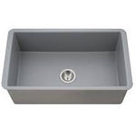 Hamat - CHE-3219SU-MG - Undermount Fireclay Single Bowl Kitchen Sink, Matte Grey