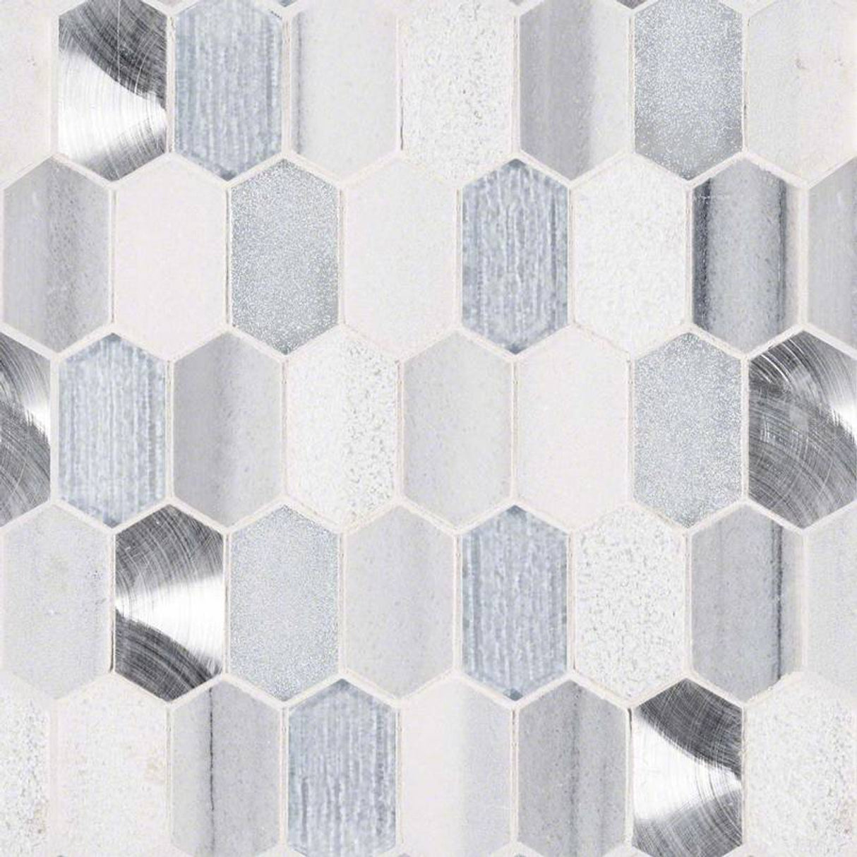 Harlow-picket-11.5X12.4-multi-surface-mesh-mounted-mosaic-tile-SMOT-SGLSMT-HARPK8MM-product-shot-multiple-tiles-angle-viewHarlow picket 11.5X12.4 multi surface mesh mounted mosaic tile SMOT SGLSMT HARPK8MM product shot multiple tiles angle view